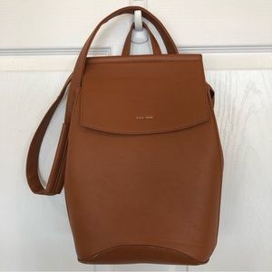 Pixie Mood Kim Backpack vegan leather chestnut color large